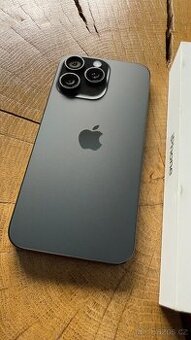 iPhone 15 pro max 256gb černý titan, kapacita 98% TOP STAV
