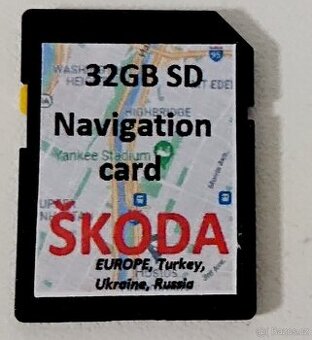 Navigace - Mapy Škoda SuperB Kodiaq, Karoq, Octavia Fabia ..