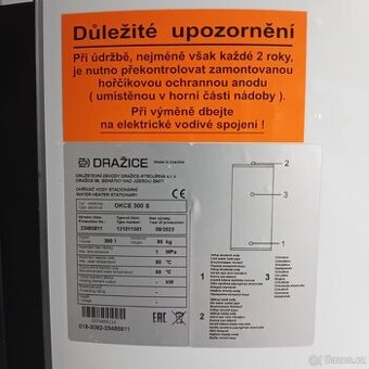 Elektrický bojler Dražice 300 litrů