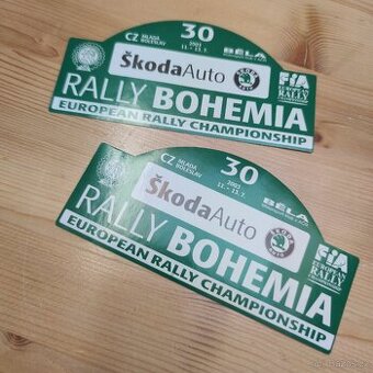 RALLY Bohemia 2003 samolepky 2ks ORIGINÁL