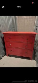Ikea Hemnes červená