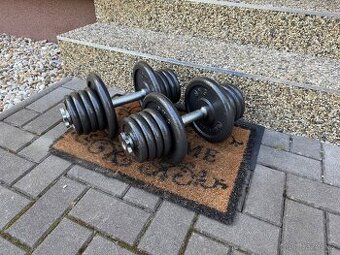 Nakládací činky 2x25kg