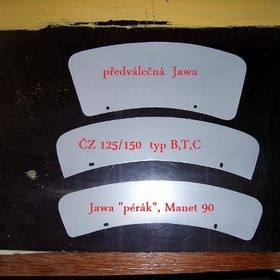Tabulky SPZ Jawa perák,