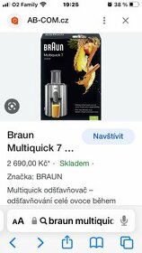 Prodám odšťavňovač BRAUN