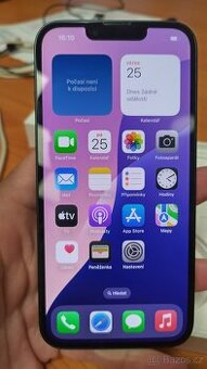 Apple iPhone 14 128GB Black, skvělý stav,bat90%,zár.12mes