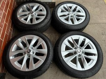 Alu 17" 5x112 , škoda " ROTARE " zimní 80% O4 ,pěkné