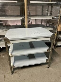 Nerezový stůl do prostoru 2 police(délka 50-200cm)