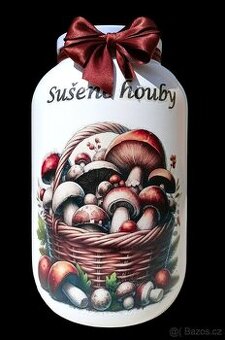 Sklenice na sušené houby