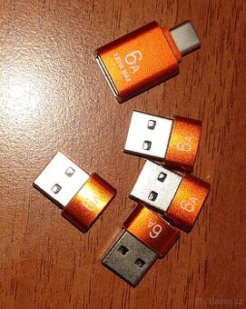 USB-A USB-c redukce 6A +OTG otestovane, rychle nabijeni