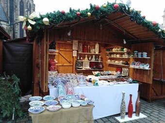 vánoční trhy Praha prodej ve stánku