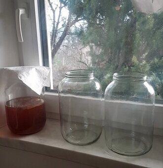 Sklenice 3,7 litru - kombucha, dekorace, kvašená zelenina