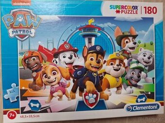 Prodám puzzle Tlapková Patrola 180 dílků 48x33 cm