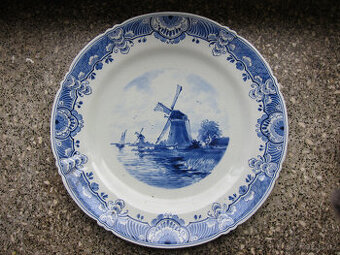 Delftský závěsný talíř,1930, Delft Porceleyne Fles