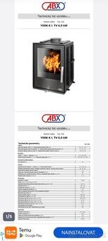 Krbová vložka s teplovodním výměníkem