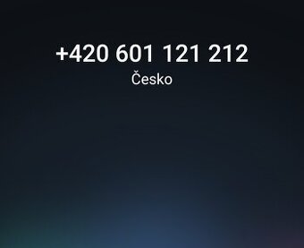 Sim karta - hezké telefonní číslo 12 12 12 na 601