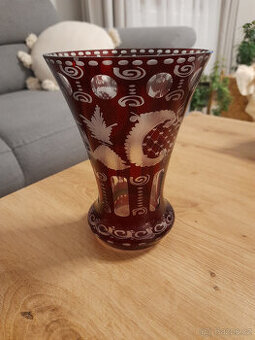 Luxusní skleněná váza -Egermann Friedrich