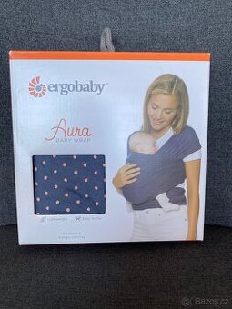 Šátek ERGOBABY AURA WRAP Coral Dots - NOVÝ