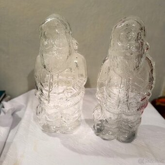 Skleněný Mikuláš 2ks