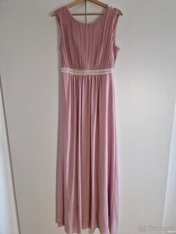 Růžové společenské šaty Michell velikost L