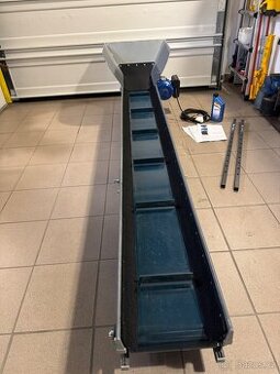 Pásový dopravník NOVÝ  2,5m -pro hlínu,uhlí,peletu,suť,písek
