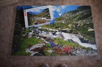 Puzzle 3000 krajina, hory, Rakousko, Ravensburger