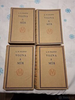 TOLSTOJ VOJNA A MÍR 4 DILY, rok 1929