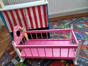 Drevena kolebka Bino pro panenku