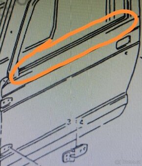 Těsnění skla Suzuki Samurai.