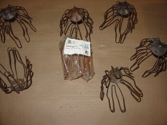 7x měděný košíček ochrana okap. svodu před ucpáním