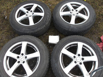 4x alu (5x108) zimní pneu 215/65 r17 (6-7 mm)