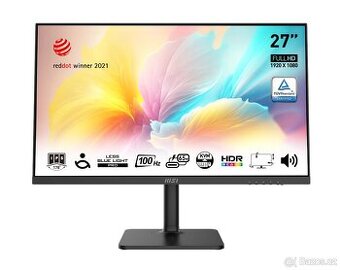 Monitor MSI Modern 27" | 100 Hz | antireflexní displej