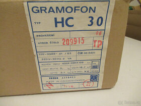 Gramofon HC 30-nepoužitý (orig. krabice)