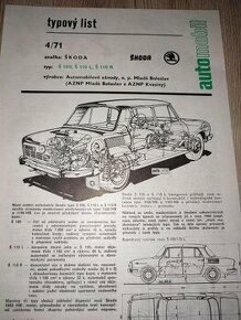 Škoda 110r, 100 typový list