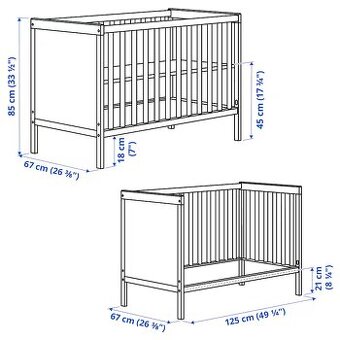 dětská postýlka Ikea Sundvik
