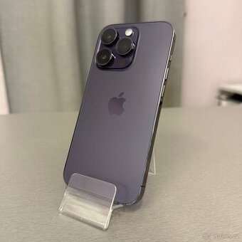 iPhone 14 Pro 128GB deep purple, bez škrábance, rok záruka