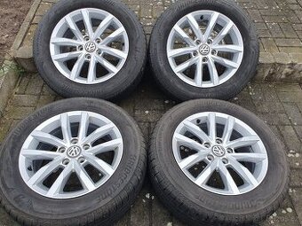 Alu kola vw 5x112 r16 7j et41 letni pneu 215/60/16