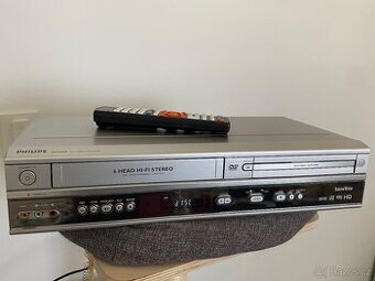 Kvalitní combo VHS a DVD přehrávač PHILIPS DVP620VR