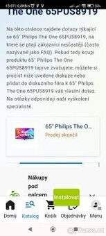 Philips tv 165 palcový