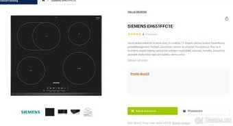 Indukční varná deska Siemens EH651FFC1E,