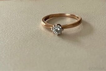Zásnubní prsten s diamantem vel.54