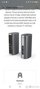 Multifunkční Dokovací Stanice Hub 12v1