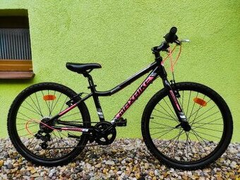 Značkové dětské kolo MAXBIKE 24" (černá/růžová)2