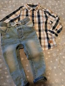 Rifle + košile vel. 74/80