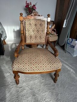 2 starožitná křesla