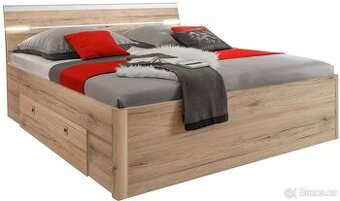 Manželská postel s rošty a matracemi 180x200cm - Nová