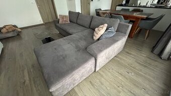 Rohová rozkládací sedací souprava