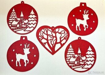 Vánoční ozdoby 5ks