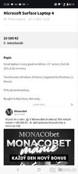 Microsoft Surface Laptop 4