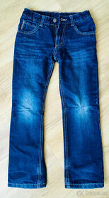 Modré zateplené džíny vel. 134