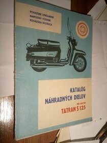 Tatran S 125 katalog náhradních dílů 1972, orig.